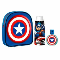 Marvel Captain America Eau De Toilette Spray 50ml Set 3 Stück