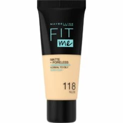 Maybelline Fit Me Matte Poreless Foundation 118nude