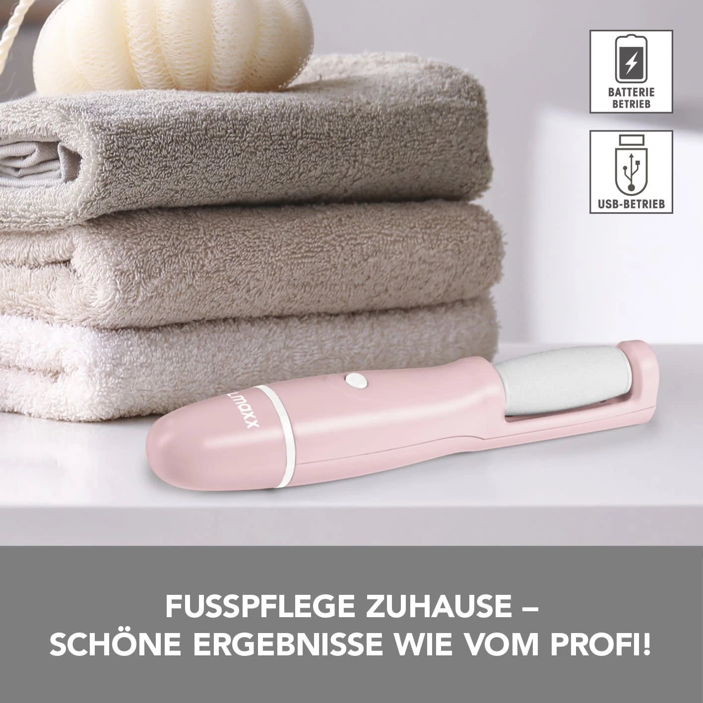 VITALmaxx Hornhautentferner - Rosa 2 VITALmaxx Hornhautentferner - Rosa – Bild 2