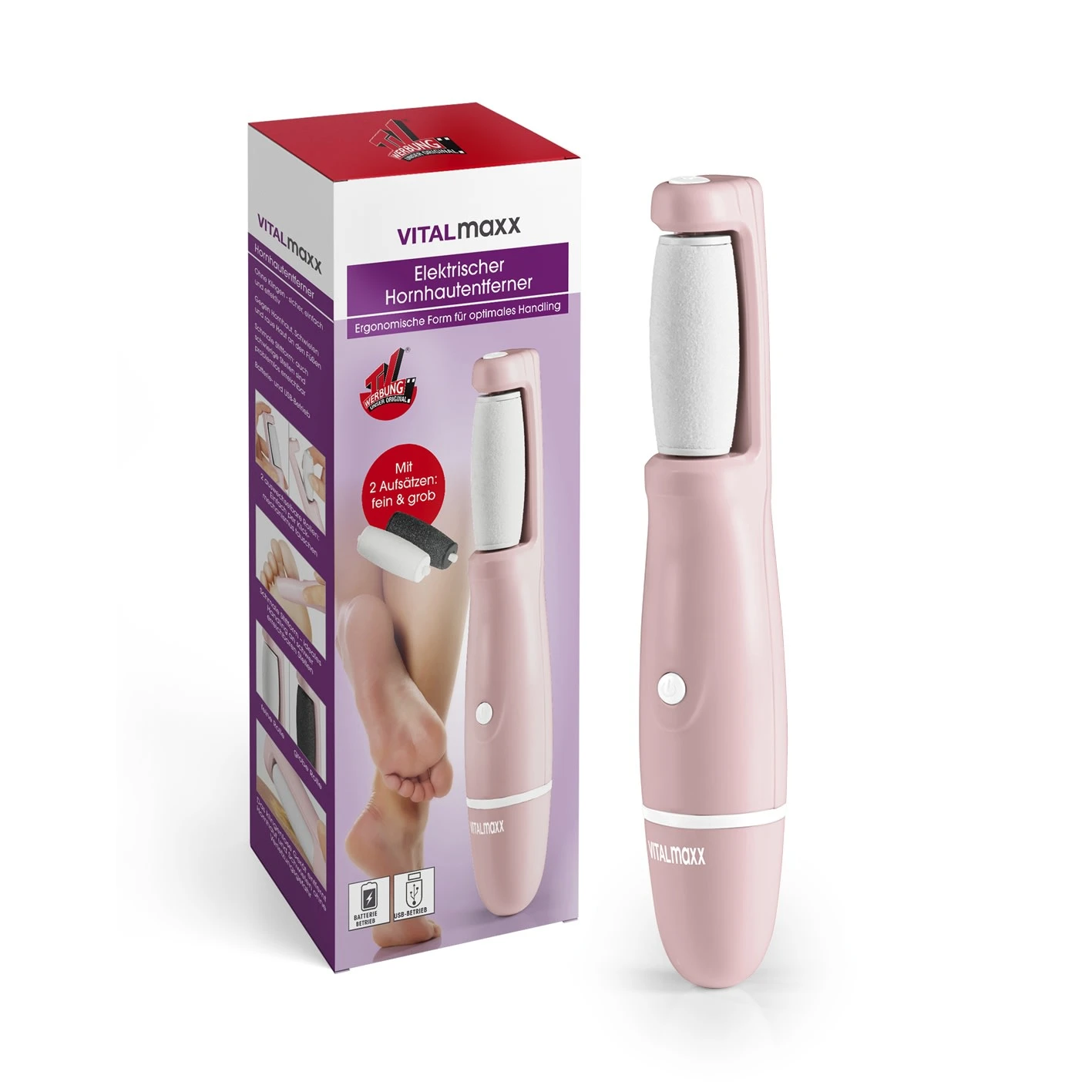 VITALmaxx Hornhautentferner - Rosa 6 VITALmaxx Hornhautentferner - Rosa – Bild 6